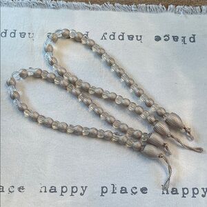 Elegant Beaded Curtain Tiebacks